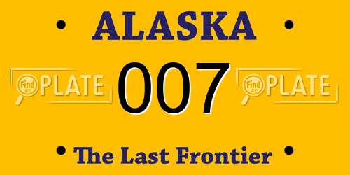 007 Alaska License Plate