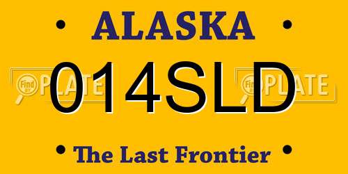 014SLD Alaska License Plate