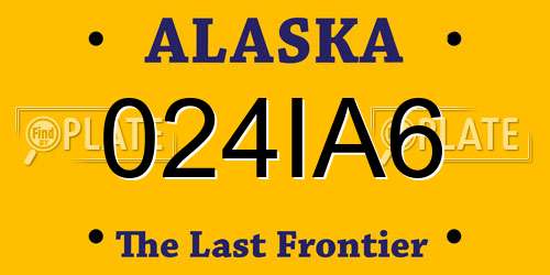 024IA6 Alaska License Plate