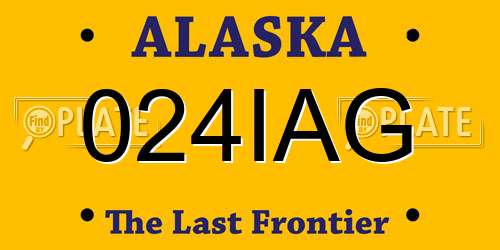 024IAG Alaska License Plate