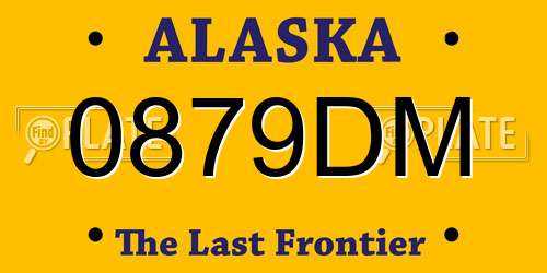 0879DM Alaska License Plate