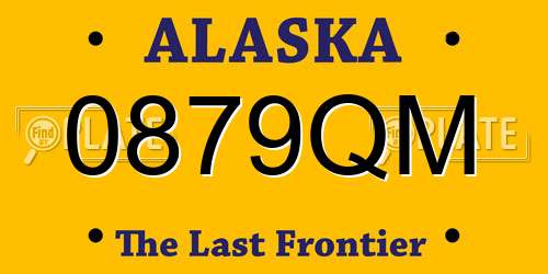 0879QM Alaska License Plate