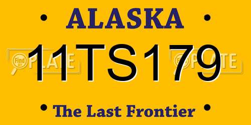 11TS179 Alaska License Plate