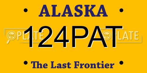 124PAT Alaska License Plate