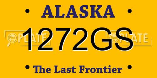 1272GS Alaska License Plate