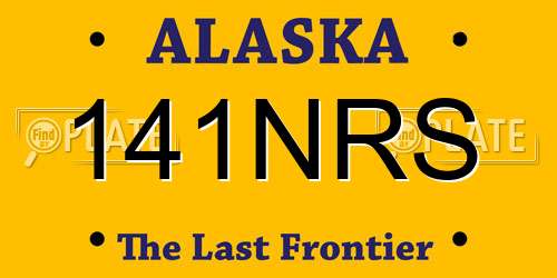141NRS Alaska License Plate