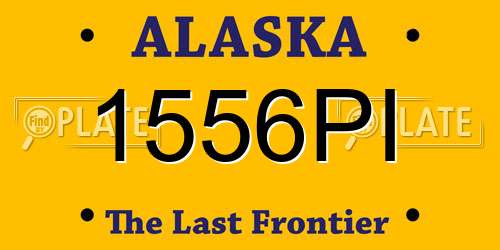 1556PI Alaska License Plate