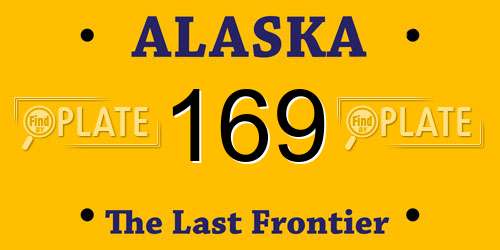 169 Alaska License Plate