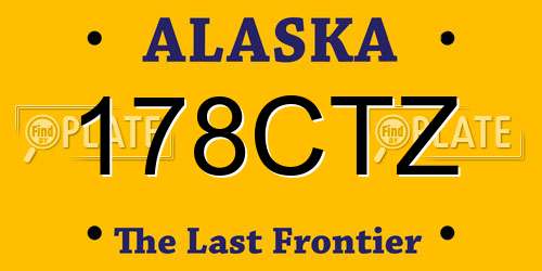 178CTZ Alaska License Plate