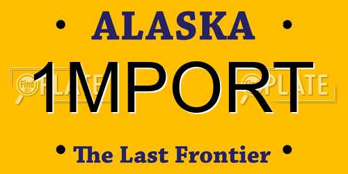 1MPORT Alaska License Plate