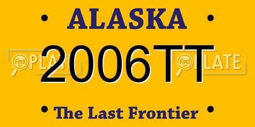 2006TT Alaska License Plate