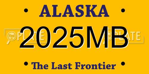 2025MB Alaska License Plate