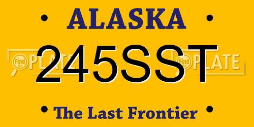 245SST Alaska License Plate