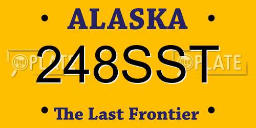 248SST Alaska License Plate