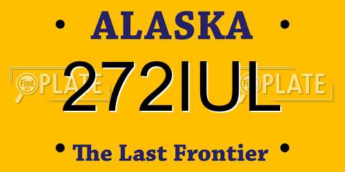 272IUL Alaska License Plate