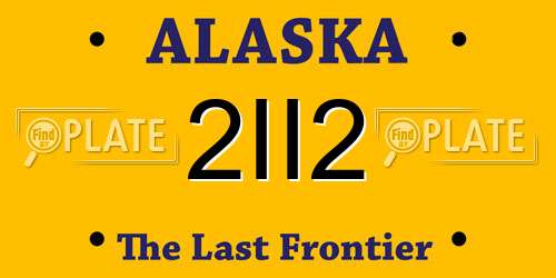 2II2 Alaska License Plate
