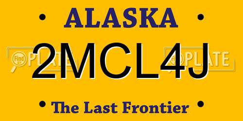 2MCL4J Alaska License Plate