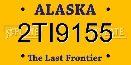 2TI9155 Alaska License Plate