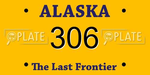 306 Alaska License Plate
