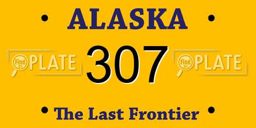 307 Alaska License Plate