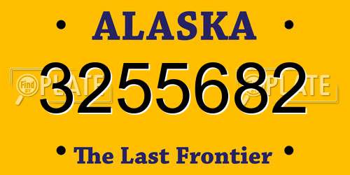 3255682 Alaska License Plate