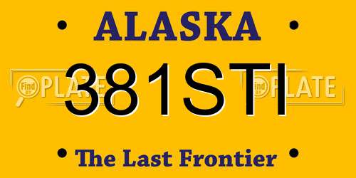 381STI Alaska License Plate