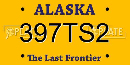 397TS2 Alaska License Plate