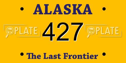 427 Alaska License Plate