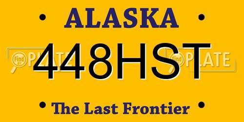 448HST Alaska License Plate