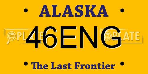 46ENG Alaska License Plate