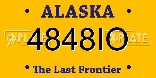 4848IO Alaska License Plate