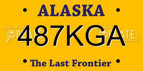 487KGA Alaska License Plate