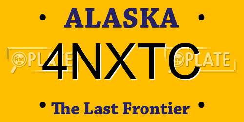 4NXTC Alaska License Plate