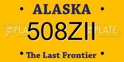 508ZII Alaska License Plate