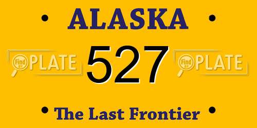 527 Alaska License Plate