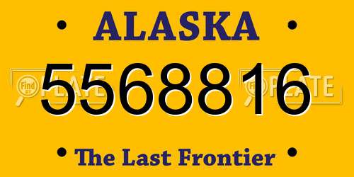 5568816 Alaska License Plate