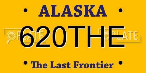 620THE Alaska License Plate