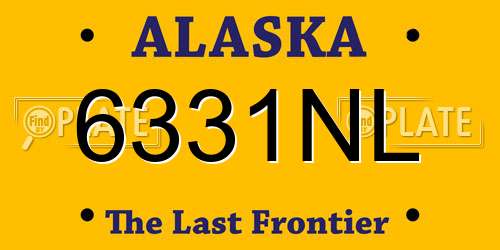 6331NL Alaska License Plate