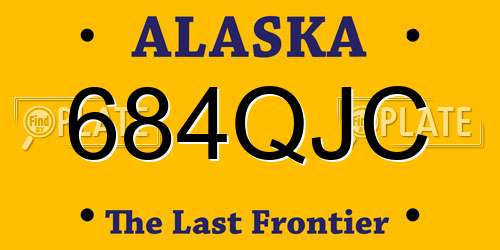 684QJC Alaska License Plate