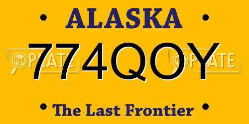 774QOY Alaska License Plate