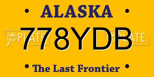 778YDB Alaska License Plate