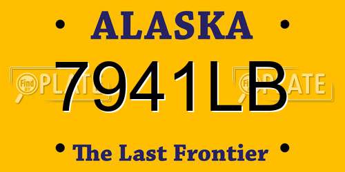 7941LB Alaska License Plate
