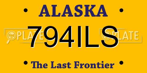 794ILS Alaska License Plate