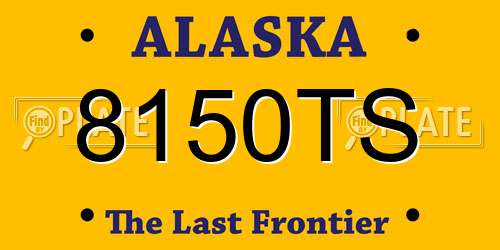 8150TS Alaska License Plate