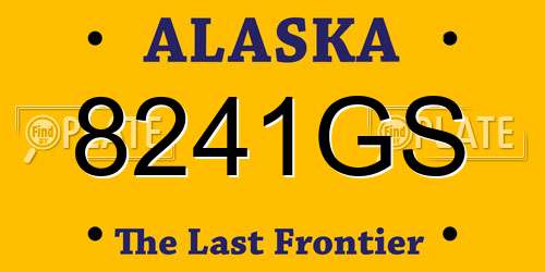 8241GS Alaska License Plate