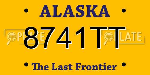 8741TT Alaska License Plate