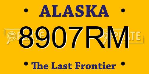 8907RM Alaska License Plate