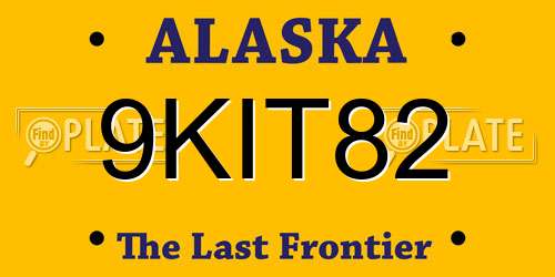 9KIT82 Alaska License Plate