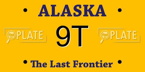 9T Alaska License Plate