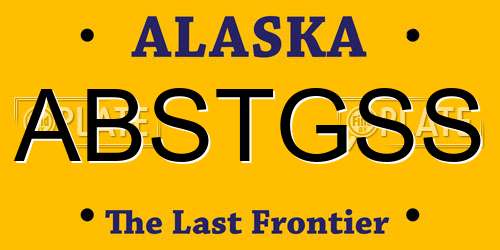 ABSTGSS Alaska License Plate